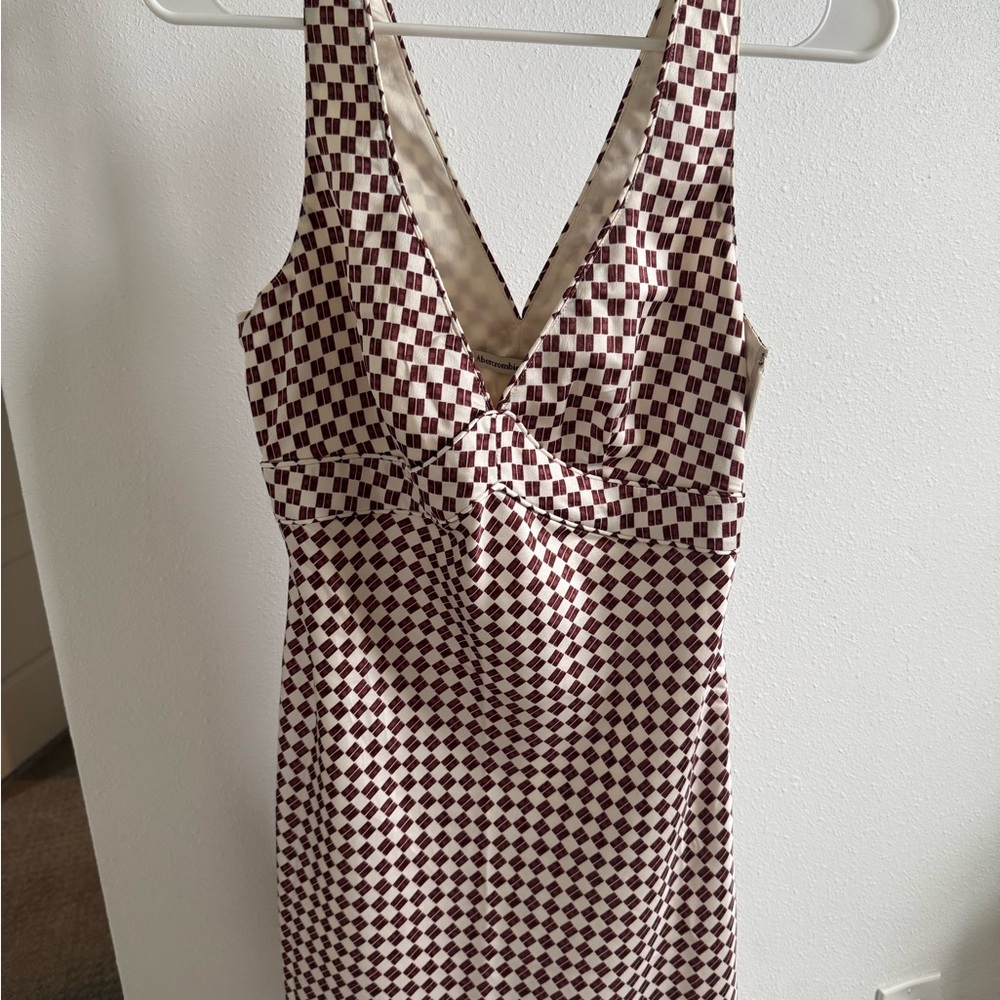 Abercrombie Checkered Sleeveless Dress